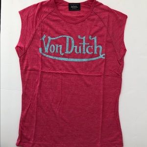 NWOT Von Dutch  baby tee.  Size large but fits more like medium